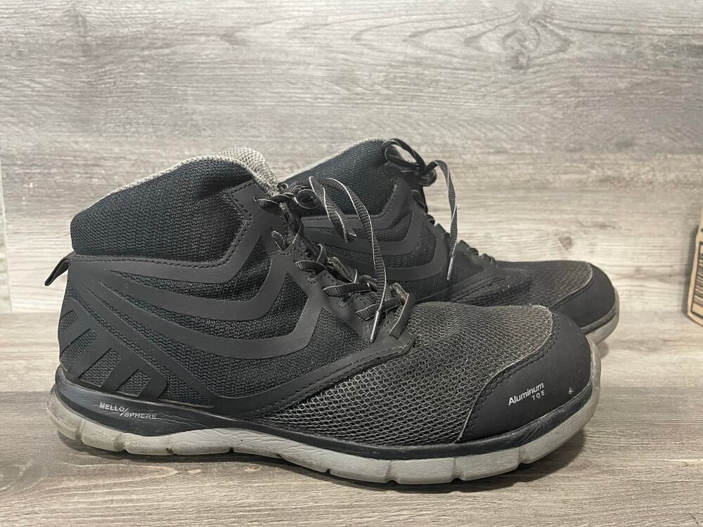 Carolina Gust Hi CA1903 Mens 13 D Aluminum Toe Work Boots Black Safety